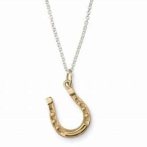 Stella & Dot Gold over Silver Horse Shoe Charm